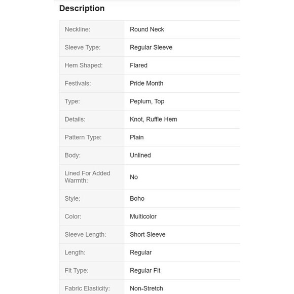 EMERY ROSE Plus Size Women Floral Print Tie Back Ruffle Short Sleeve Shirt, 0XL - Picture 8 of 9